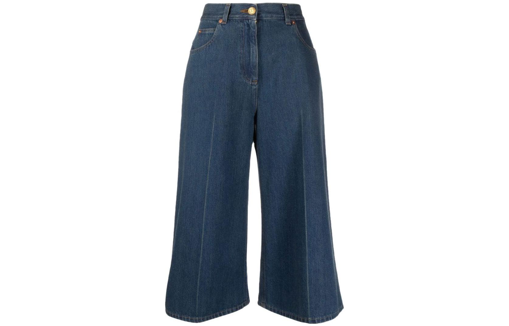 【ExclusivePrevious Season】horsebit-detail wide-leg culottes