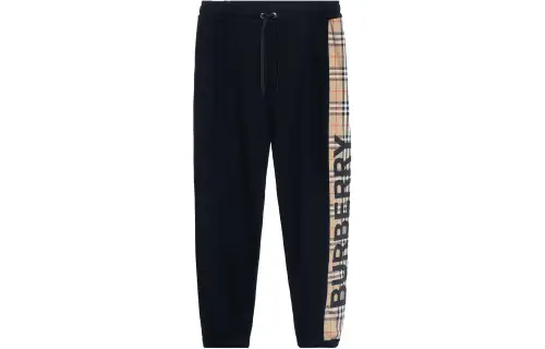 Burberry Check Patch Sweatpants 'Black'