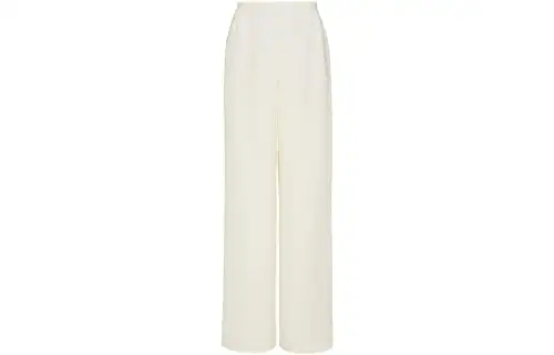 THE ROW Casual Pants Women's White Straight Fit Pants