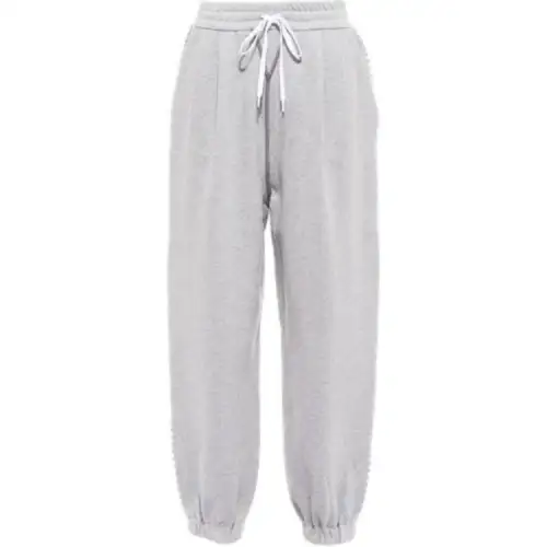 MIU MIU FW21 Knitted Sweatpants Women's Gray