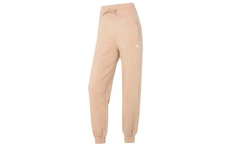 PUMA Casual Pants Women's Khaki Moderate Cuffed Pants