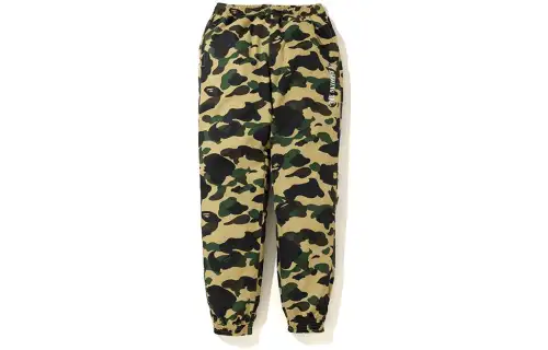 Bape 1st Camo Nylon 6 Pocket Jogger Pants Yellow