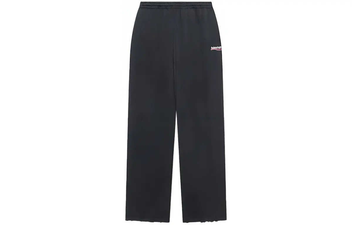 Balenciaga Knitted Sweatpants Loose Fit Women's Black