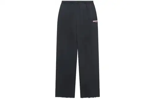 Balenciaga Knitted Sweatpants Loose Fit Women's Black