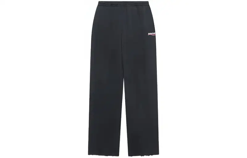 Balenciaga Knitted Sweatpants Loose Fit Women's Black