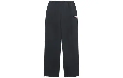 Balenciaga Knitted Sweatpants Loose Fit Women's Black