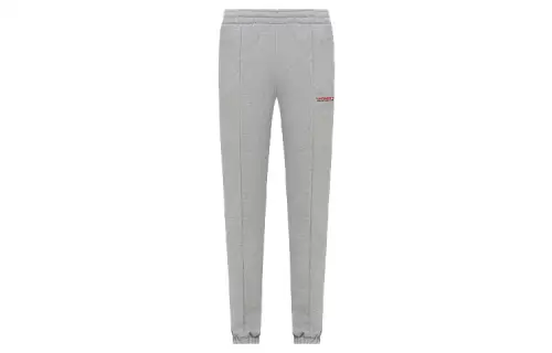 Vetements Knitted Sweatpants Women's Gray Moderate Cuffed Pants