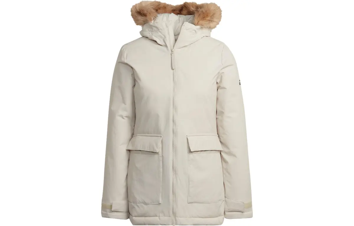 Adidas Puffer Jacket Women's Bauxite Brown