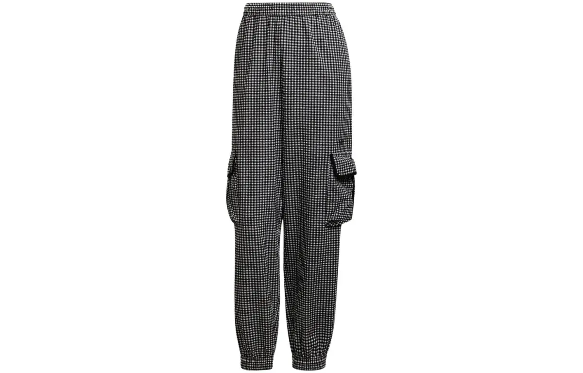 Adidas Originals Knitted Sweatpants Women's Black Moderate Cuffed Pants