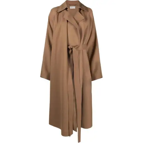 THE ROW Maia Box-pleat Belted Coat