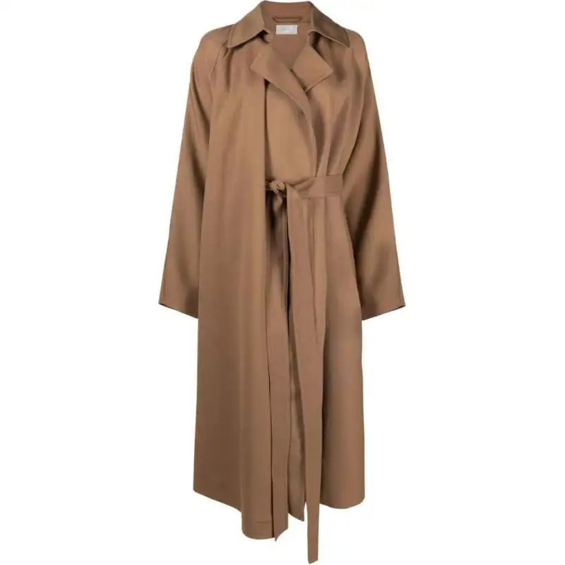 THE ROW Maia Box-pleat Belted Coat