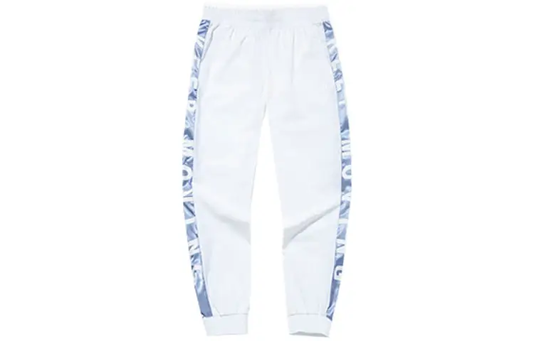 ANTA Life Collection Knitted Sweatpants Women's Blue Moderate Straight Fit Pants