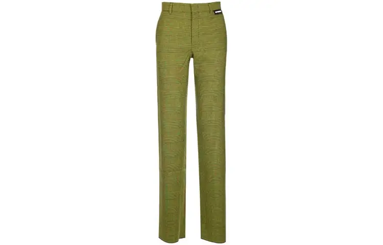 Vetements Casual Pants Women's Green Moderate Straight Fit Pants