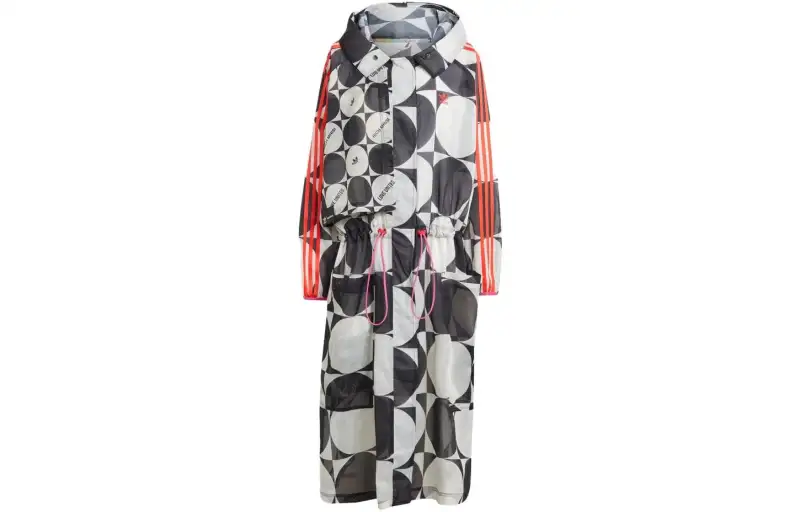 Adidas Originals Trench Coats Women's Multicolor Hooded Thin