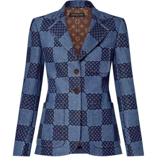LOUIS VUITTON Damier Denim Preppy Blazer