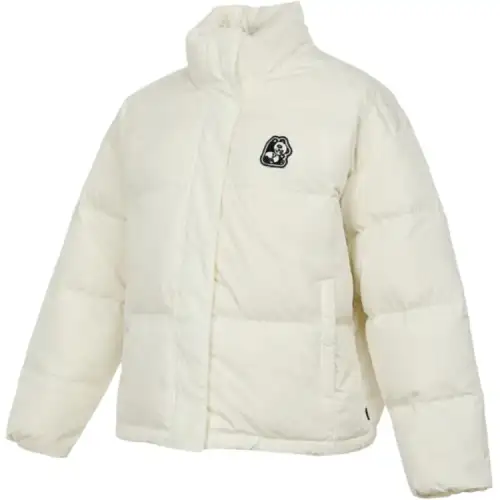 Vans Down Jackets Women's Ecru Stand Collar Moderate Other