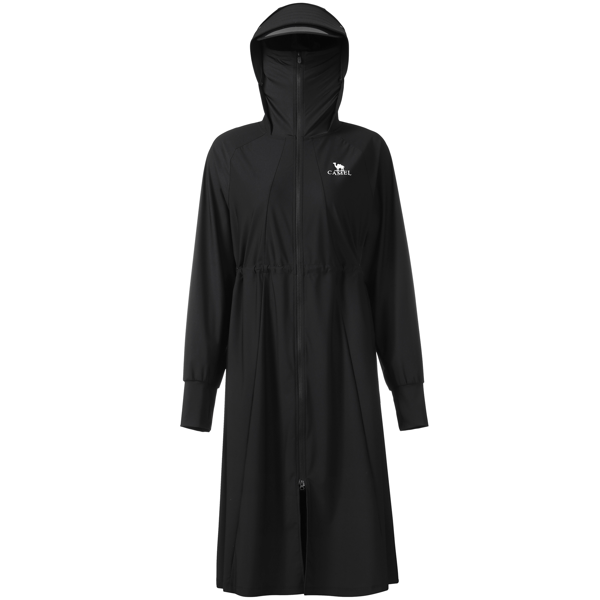 CAMEL Solid color comfortable breathable design long travel light and thin sun protection clothing, mid-length