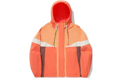 Li Ning Trench Coat Women's Pink Orange Wood Apple Orange