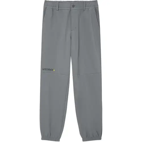 Skechers Sports League Collection Fleece Lined Woven Elastic Cuff Casual Pants Women's Lime Gray