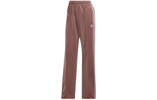 Adidas Originals Knitted Sweatpants Women's Cameo Brown Moderate Straight Fit Pants