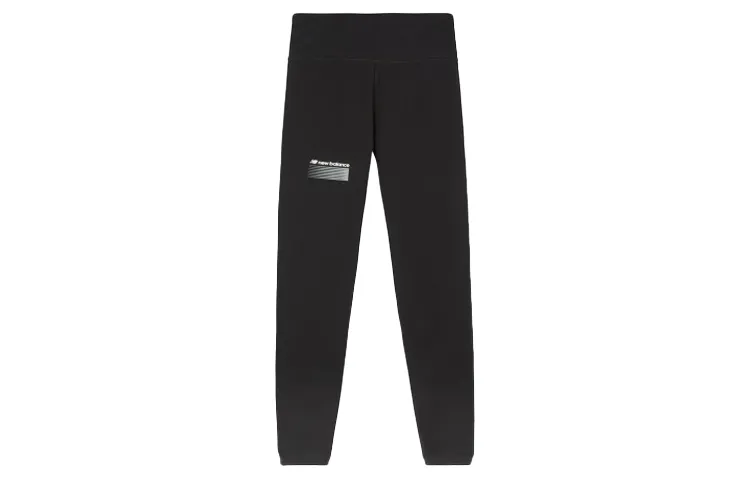 New Balance Knitted Sweatpants Women's Black Moderate Skinny Pants