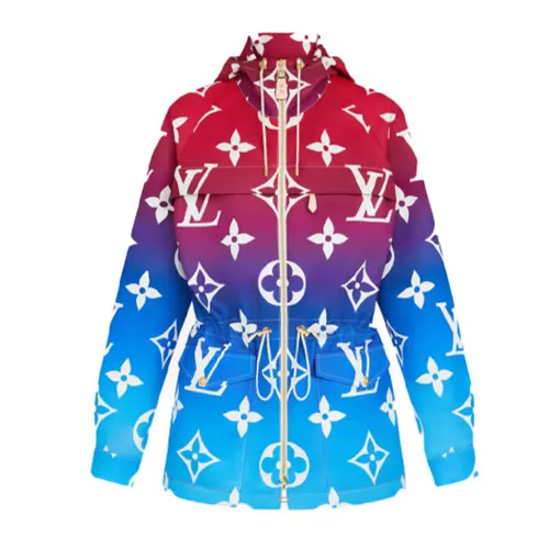 LOUIS VUITTON Parka Coat Women's Multicolor