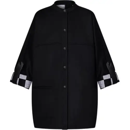 Lv Signature Boxy Button Up Coat