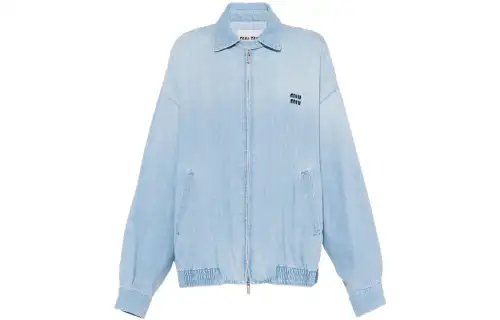 MIU MIU SS22 Denim Jacket Women's Blue