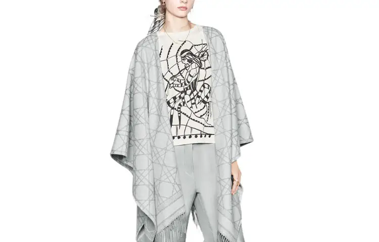 DIOR Cloaks Women's Gray
