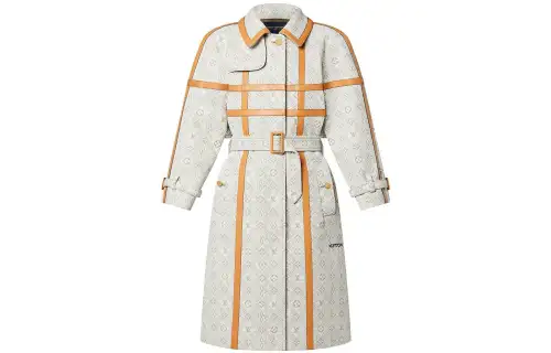LOUIS VUITTON FW22 Trench Coat Women's White