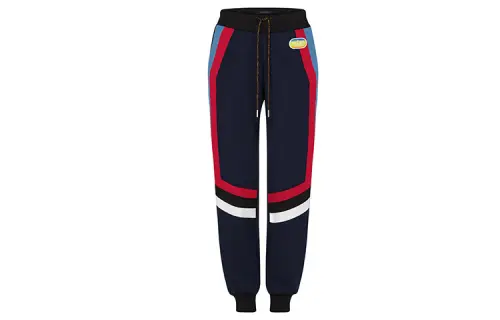 LOUIS VUITTON Knitted Sweatpants Women's Black