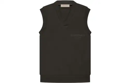 Fear Of God Essentials Women's V Neck Vest Off Black