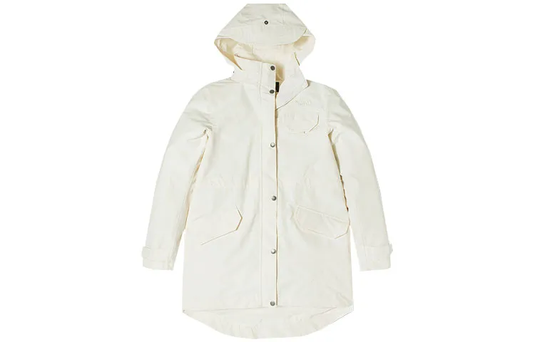 THE NORTH FACE Windbreaker Jackets Women's Ecru Hooded Moderate