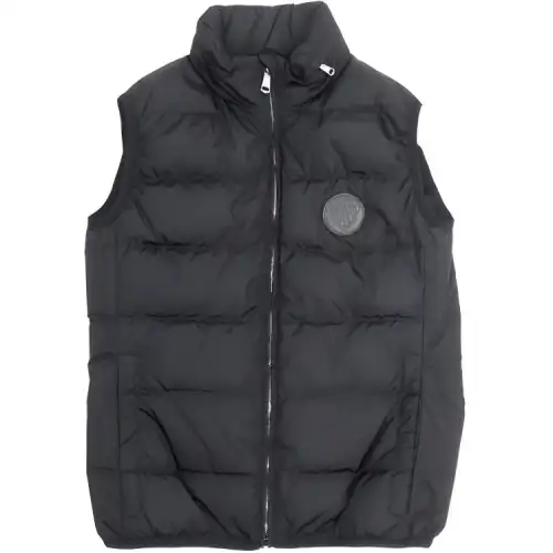 GUCCI Down Vests Women's Black Stand Collar Thickened And Fleece Lined