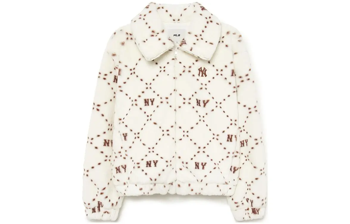 MLB Velvet feel Coat Women's White
