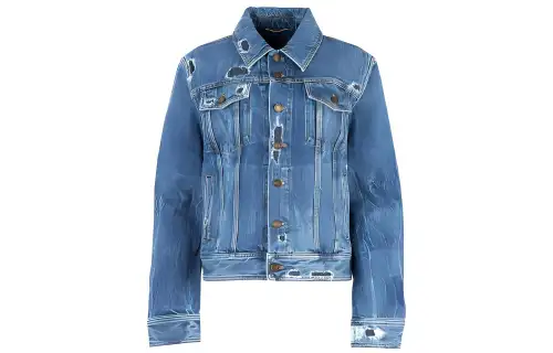 SAINT LAURENT Coat Women's Blue