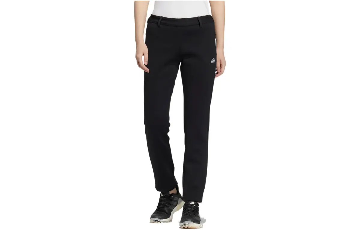 Adidas Knitted Sweatpants Women's Black Moderate Tapered Pants