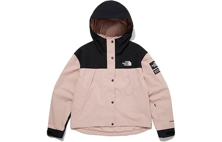 THE NORTH FACE Windbreaker Jackets Women's Pink Hooded Moderate Straight Fit