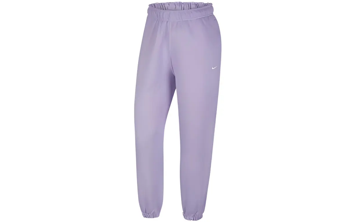 Nike Knitted Sweatpants Women's Purple Moderate Cuffed Pants