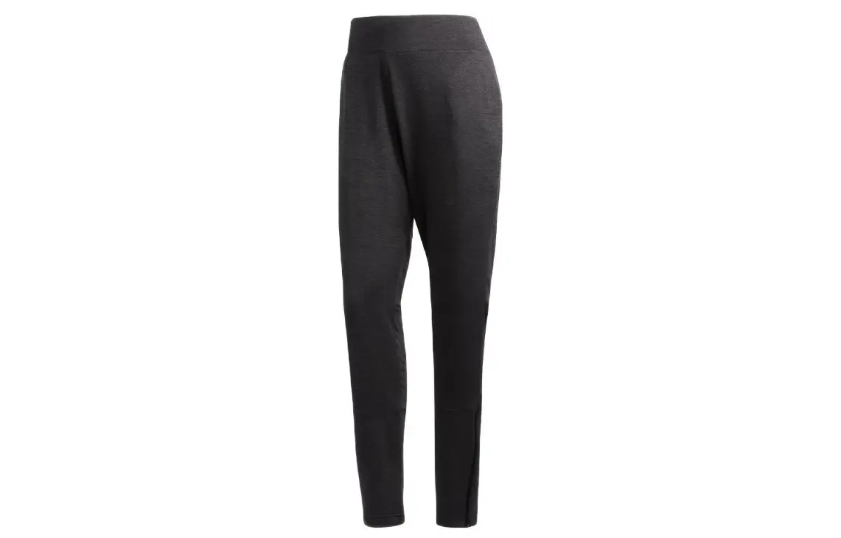 Adidas Knitted Sweatpants Women's Gray Moderate Slim Fit Pants