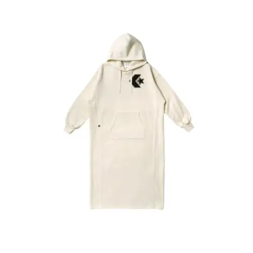 Converse CHENILLE SWEAT LONG HOODIE LDS Sweatshirt Women's Natural