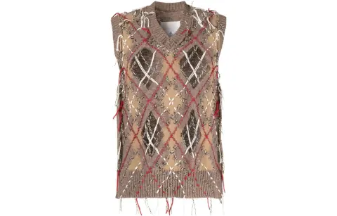 Maison Margiela Cut-Out Knitted Tank Vest