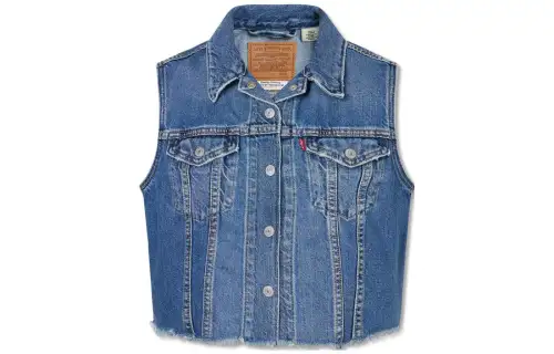 Levis Vests Women's Blue Moderate Denim