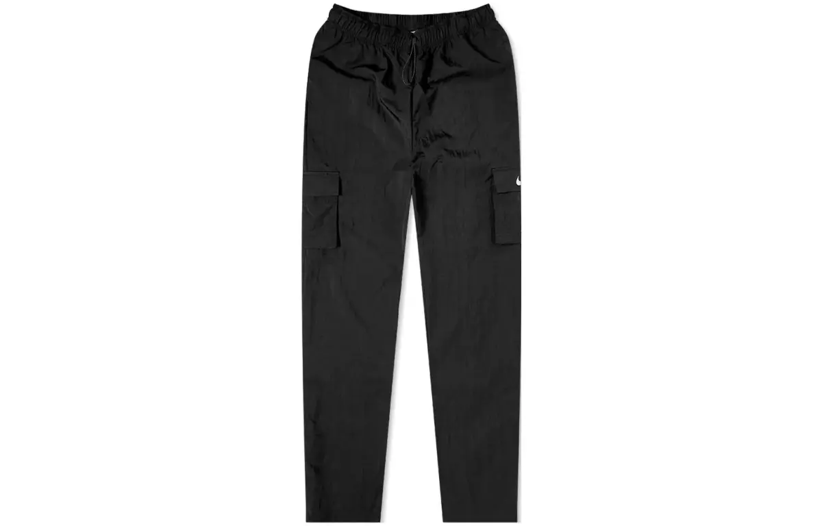 Nike Women's High Rise Woven Cargo Pants Black/White