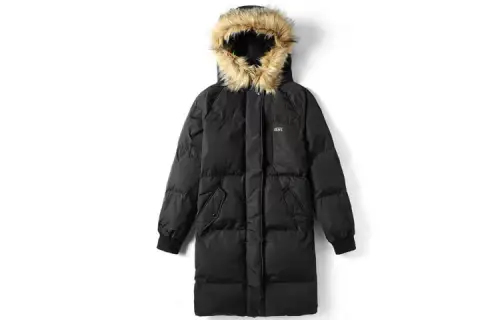 Vans Winter black keep warm down jacket with hood