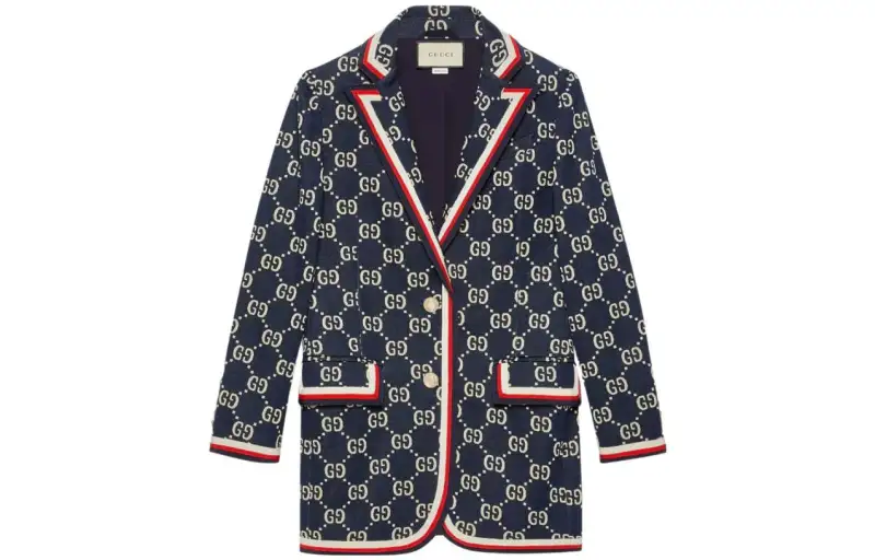 GUCCI Business Suit Coat Women's Marine Blue