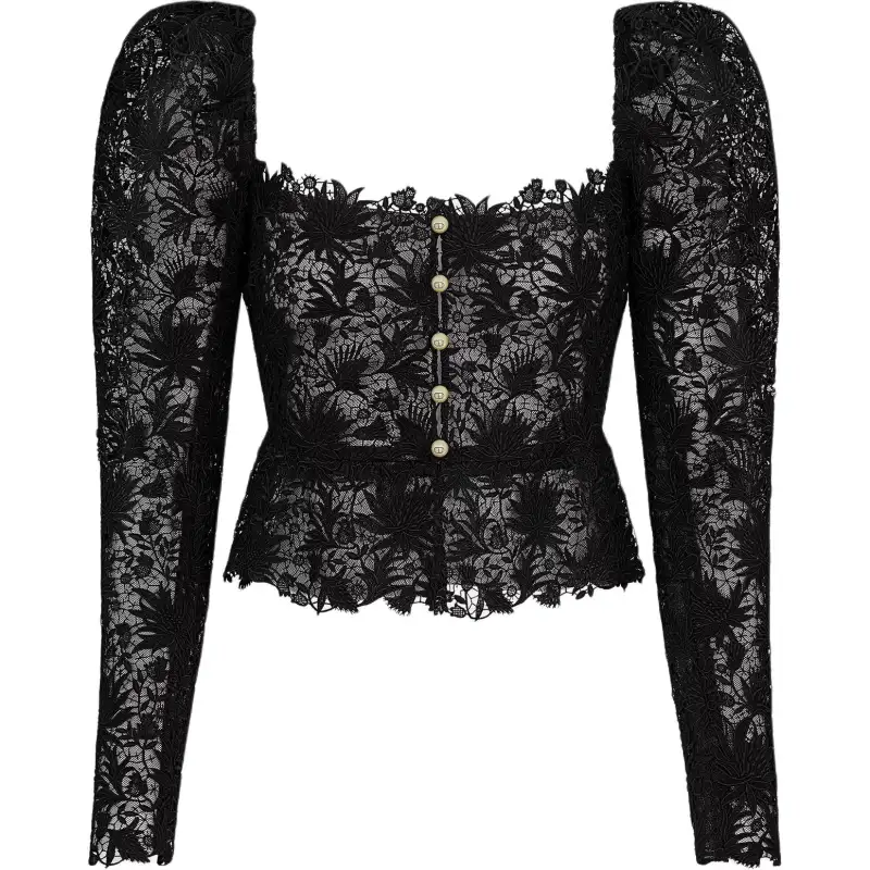 DIOR SS25 Cropped Coat Women's Black