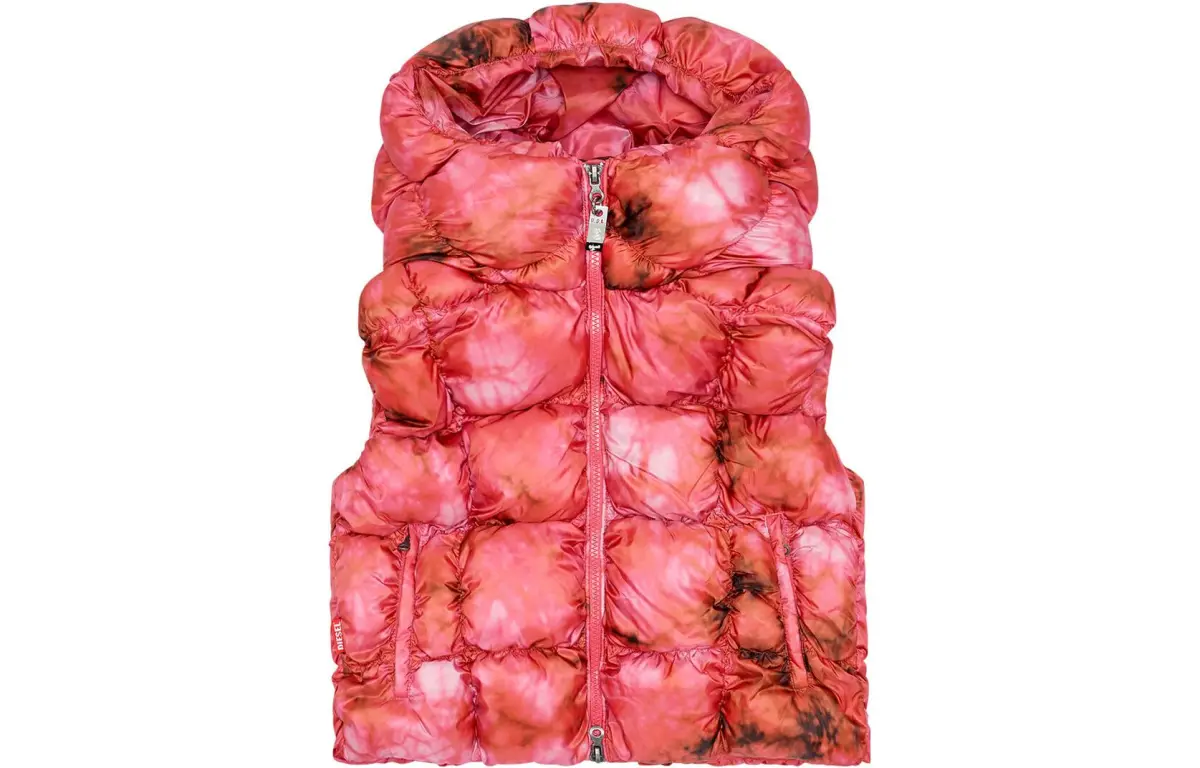 DIESEL Vests Women's Vibrant Pink Hooded (Non-detachable) Moderate Other