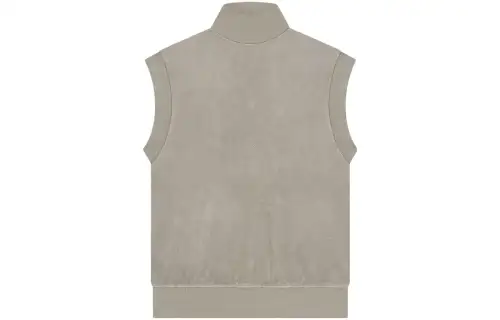 Fear of God Essentials Drop2 SS23 Womens Pullover Terry Mockneck Vest seal Solid Color Knitted Pullover Sleeveless Vest Vest Women's Seal Gray