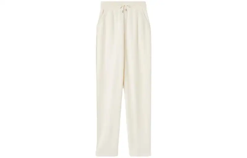 Loro Piana Casual Pants Women's Beige Moderate Straight Fit Pants
